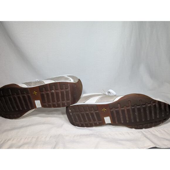 Dr Doc Martens vintage Mens Nate Leather Lace Up Sneakers Shoes Sz 12 Gray Ivory - Picture 5 of 9